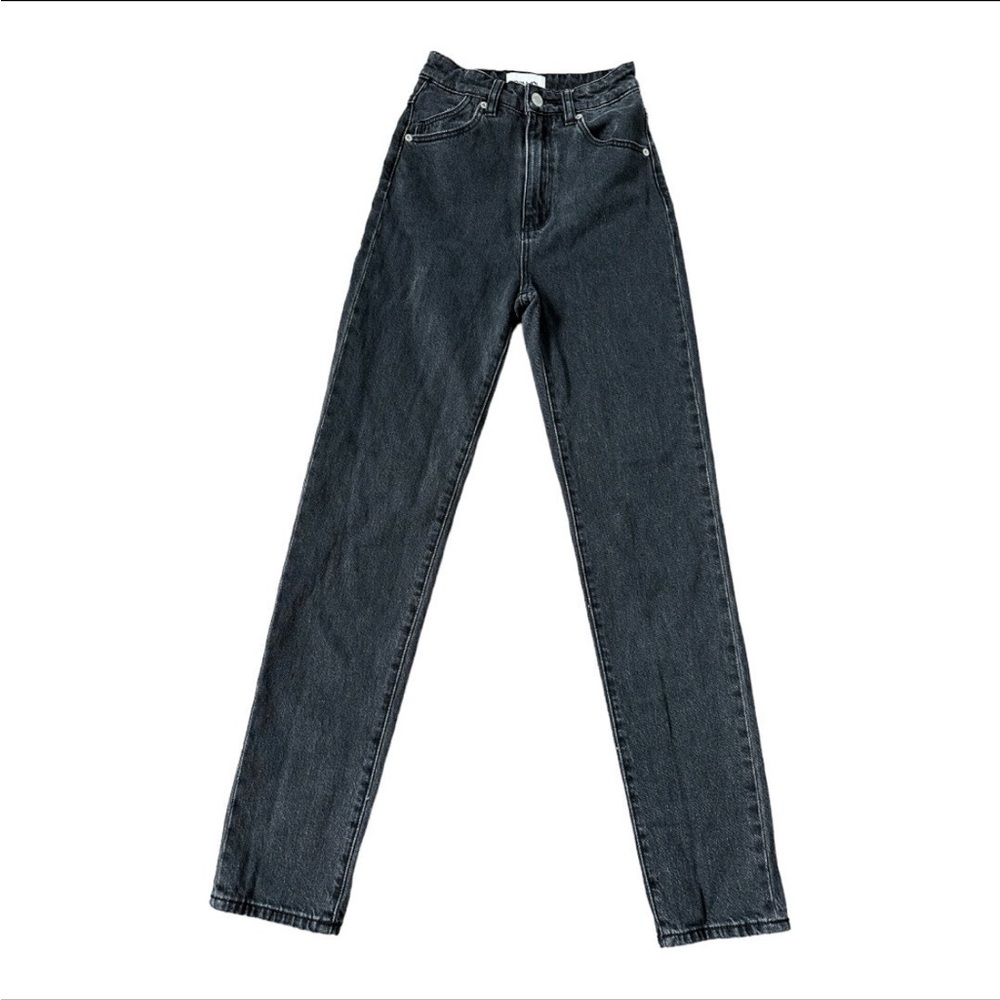 Rolla’s Black Denim Jeans - high rise straight leg - Picture 2 of 10